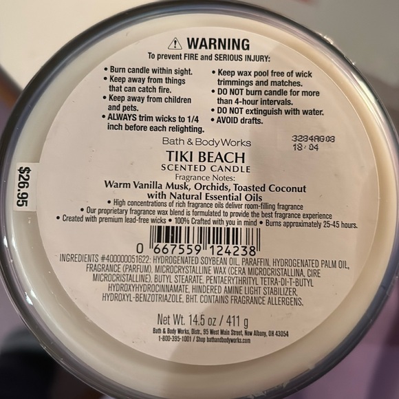 2 Brand New, Never Used Bath&BodyWork Scented Candles - Picture 4 of 8